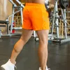 Männer Sportshorts schnell trocken kurz laufende Fitness Shorts Basketball Training Mini Pant Male Sportpant Summer Fitnesskleidung Orange 240401
