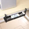 Kein Bohrbohrer unter Desk Kabelmanagement Metallkabelfach unter dem Schreibtisch mit abziehbarem Netzwerkhalter der Klemme