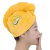 Coral Fleece Dry Hair Soft Shower Coiffure Absorbant Séchant rapidement pour l'écharpe de la tête pour la maison Dormitory Bath Down Bath