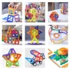 Magnesowe zabawki magnetyczne DIY Magnetyczne bloki budulcowe projektant konstruktor Model Budowa akcesoria Montessori Educational for Kids Kids 240409