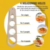 Träpasta mätare spaghetti italienskt kök med 4 hål bokkökverktyg