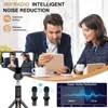 Mikrofoner Ny trådlös Lavalier Microphone Portable Audio Video Recording Mini Mic för iPhone Android Live Broadcast Gaming Phone MIC 240408