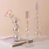 Candle Holders Centerpiece Stick Holder Modern Wedding Glass Wasen Stół Estetyczny Velas Para Boda Dekoracja wnętrza