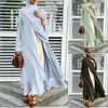 Robes décontractées luxe et élégant Ramadan Eid Muslim Mariffon Abaya Kimono Dubaï Turquie Islam Kaftan Dress Vêtements Abayas Long Robe