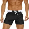 2023 Nieuwe zwembroek voor mannen Hot Swimsuit Men Swimwear -briefs Strand Draag Shorts Huizen Huizen Maillot de Bain Homme Black Green