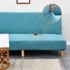 Couvre-chaise Svetanya Fleece pas d'accoudoir de canapé futon couverture de couverture en hlebouts solide