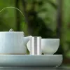 Titanyum Alaşım Çay Pot Depolama Kapları Gevşek Hanister Metal Tahıl Kavanoz Mühürlü