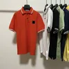 Summer Moda Stone Label Polos Short Tops para homens ao ar livre Tshirts ginásio masculino Ginástica correndo camisetas de alta qualidade 240328