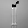 収納ボトル補充可能250ml空のクリームコンテナフリップキャップローションボトルクリアペットジャー