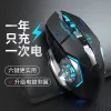 new 2024 Rechargeable Wireless Mouse Gaming Computer Silent Bluetooth Mouse USB Mechanical E-Sports Backlight PC Gamer Mouse For Computerfor