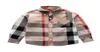 Fashion Boy Kids Kleidung 38 Jahre Frühling neu Langarm Big Plaid T -Shirt Marke Muster Lapel Boy Shirt Ganze CJY7662570766