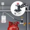 1/2 "3/4" Smart Coal CH4 Alarme de gás natural com tubulação de válvula solenóide DN15 DN20 Desligue automático para sensor de detector de vazamento