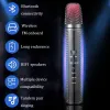 Microphones Wireless Karaoke Microphone Handheld Bluetooth Reverb Mic Car FM Wireless Singing Machine Live Broadcast Mic for Home KTV Party