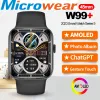 Microwear W99 Plus Amoled Smart Watch Men Women Women Chatgpt Compass Smartwatch Series 9 2 Go Rom Photo Album Sport Watch pour Androi