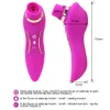 Sterke zuiging 2 in 1 verwarming clitoris tepel sukkel vibrator sexy speelgoed voor vrouw dubbele kop trillende dildo vagina stimulatie