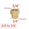 Mosiądz 1/2 "do 3/4 3/8 1 cal złącza gwintu Zmniejszenie złącza naprawy kranu łazienka prysznicowa adapter bąbelek miedziany