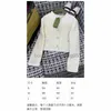معاطف سترات مصممة للسيدات 24 Spring Product Gentle Advance Simple Propostasile and Cream White Tweed Coat