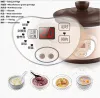 220V 1L Ceramic Electric Stewing Machine Automatisch huishoudelijk huishoudelijk voedselpap Dessert Stewer met timer Multi Cooker