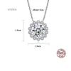 Europese stijl merk Mosan Diamond S Sier Pendant Exquisite glanzende zirkoon sexy dames kraag ketting ketting high-end sieraden