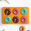 Silicone Donut Mold Baking Pan Mold Chocolate Bolo Boldes Pão Diy assar