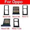 Oppo Reno için Sim Kart Tepsisi 7 7Lite 7SE 7S 4G 5G Çift Sim Kart Tepsisi Yuva Kartı Okuyucu Tutucu Soketi Değiştirme Parçaları