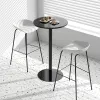 Table de bar à manger moderne haut nordique jardin nordique élégant table de bar à barre ronde salon muebles de coachin meuble home lj50bt