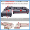 Sandalye kapaklar Euporan desen slipcovers koltuk astar kanepe l frag düz kanepeler 3 Seater 4