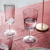 Wine Glasses European Luxury Glass Creative Stemware Pink Green Goblet Octagonal Champagne Home Water Cup Red Drinkware