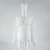 Boho Maternity Photography Props Bodysuits Bohemian V-Neck 레이스 출산 사진 촬영 Bodysuits Jumpsuit