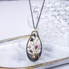 Catene giardino rodolite naturale garnet ultimo gioielli 925 collana in argento sterling