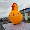 8mH (26ft) 2024 Quality Inflatable Rhubarb Chicken Hen Mascot Air Blown Cartoon Animals For Outdoor Indoor Yard Decorations