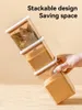 Storage Bottles WORTHBUY Food Container Spice Jar Set Kitchen Box Bulk Sealed Refrigerator Transparent Bottle Tea Tank