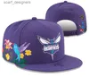 قبعات الكرة charlottehornetsball caps casquette 202324 للجنسين الموضة القطن البيسبول قبعة snapback قبعة الرجال