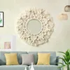 Tapisseries sv-boho macrame mur de maquillage suspendu miroir à la main le caca-tissu à la main pour le salon à la maison décor art décor