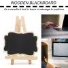 10 PCs/Set Mini Holz Blackboard Universal Message Board Tafel tragbare Hochzeitsfeier Dekor Dekorative Teile