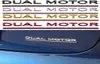 Bil Dual Motor Sticker ABS 3D för Tesla Model 3 X Y S Bakre bagageutrymme Skilsport Word Letters Emblem Namnplattor Dekaler Bil Styling3725179