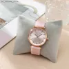 Wristwatches Fashion Simple With Diamonds Ladies Quartz es Hot 2023 Sports Brands Women Sile Strap Dress Clock Gifts Wristes240409