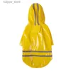 Dog Apparel Dog Apparel Summer Outdoor Puppy Pet Rain Coat Hoody Waterproof ets PU Raincoat For Dogs Cats Clothes Whole P63295O L46