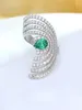 Cluster Rings Fashionable And Personalized Devil's Eye Water Drop Green 925 Sterling Silver Ring Set With High Carbon Diamond Wedding