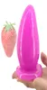 Big Anal Plug mit Saugnapfbecher Erdbeer -Stecker Anus Massage Partisch riesige 3quot dicke analgestopfte Stopper Sex Toys9104194