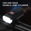 Bicycle LAD LED USB oplaadbaar 1200lm digitale batterijweergave Waterdicht MTB Road Bike Headlight Night Lights Accessoires