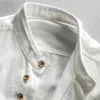 Men's Casual Shirts Japan Style Mens Linen Cotton Shirt Harajuku Stand Collar Long Sleeve Slim Fit Solid Color Male Casual Breathable Classical Tops 2449