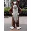 2024 Vendas quentes Bulldog Cute Mascot Costume Terno de Halloween Party Game Dress Round Halloween Adult News