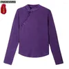 Blouses femininas S-3XL Ano Stand Collar Tops Women Winter Basic Wear Office Lady Retro vintage Slim Shirts Button Botão
