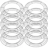 Dekorativa blommor 10 PCS Garland Hoop Dålig kransram Bröllopsmaterial Rundformade Forms Making Tool Diy Iron Floral Garlands Decor