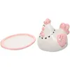 Mugs Easter Tableware Butter Holder Adorable Case Kitchen Dish Lid Box Tray Chicken Ceramics Plate Dinner Plates