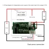 DC 500V 10A Dijital Voltmetre Ayarlanabilir Voltmetre Ammeter 0.28 inç 4 haneli Kırmızı Mavi LED Çift Ekran AMP Volt Metre Göstergesi