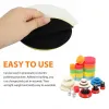 30pcs Car Waxing Buffing Pads Foam Drill Polishing Set Circle M14 Kit 1/2/3 Pad Auto Buffing Sponge Pad Drill Polisher Inch U3c3