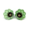 1PCS Ceramic Flower Owl Cactus Shape Knobs commode armoire tire la couleur de la cuisine verte poignée de porte de porte