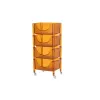 Nordic Simple Small Cart Storage Rack Household Living Room Small Side Table Storage Cabinet Kitchen Snacks Storage Cabinet